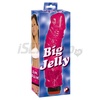 Big Jelly vibrátor ružovej farby s dlhším a hrubším priemerom v obale.