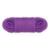 Dlhé fialové bondage lano na zväzovanie rúk či nôh.