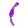 Obojstranné dildo fialovej farby pre análnu a vaginálnu stimuláciu.