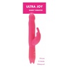 Ultra Joy rabbit - pevný vibrátor v ružovej farbe s malým zajačikom na dráždenie klitorisu.