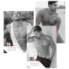 Ukážka troch strán v kalendári sexy mužov - Pin-up Men.