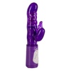 Kvalitný vibrátor s dvoma motorčekmi a so stimulátorom klitorisu fialovej farby.