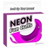 Balenie neóno ružových pút z pevného kovu - Neon Fun Cuffs.