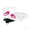 Luxusné darčekové balenie kvalitného partnerského vibrátora ružovej farby.
