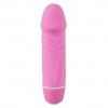 Menší ružový silikónový vibrátor Smile pre ženy.  