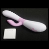 Luxusný vibrátor OVO K2 bielo ružovej farby so stimulátorom klitorisu a extrémne tichými vibráciami.