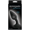 V balení silikónový análny kolík Renegade Knock Knock so zakrivením do strany na stimuláciu prostaty s vibračnou guľkou vo vnútri.