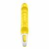 Žiarivý žltý vibrátor s intuitívnym ovládaním