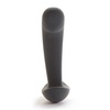 Ohybný čierny silikónový kolík na pánsku prostatu pre začiatočníkov.