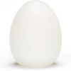 Masturbátor z príjemného jemného materiálu bielej farby v tvare vajíčka.