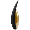 Luxusný vodeodolný vibrátor OVO v elegantnom prevedení čierno zlatej farby so siedmymi druhmi vibrácii a mierne ohybnou špičkou.