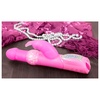 Perličkový vibrátor ružovej farby so zajačikom na dráždenie klitorisu.