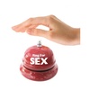 Stolný zvonček na sex v červenej farbe.