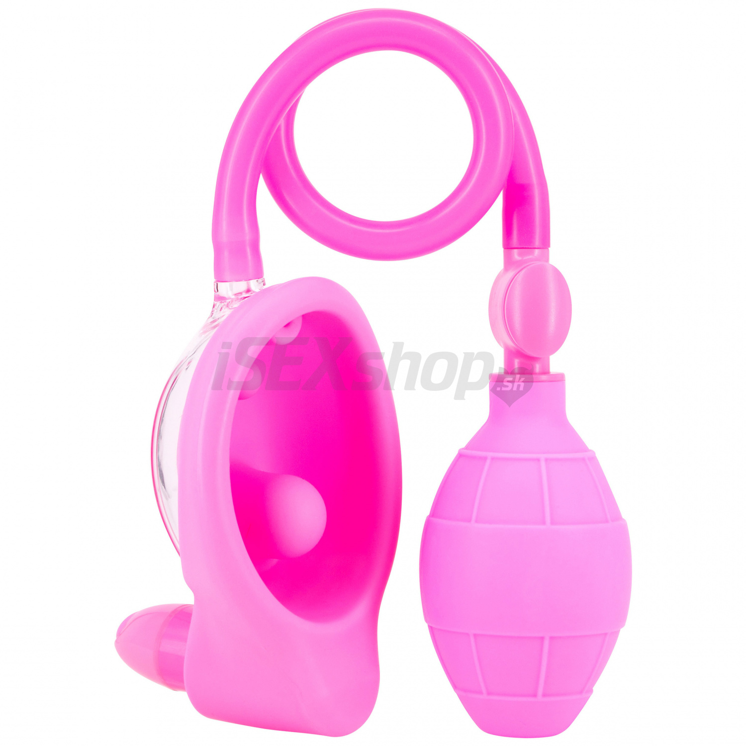 E-shop Premium vibračná silikónová pumpa ružová