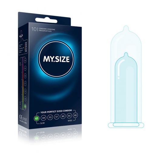 Latexové kondómy My.Size s nominálnou šírkou 47 mm