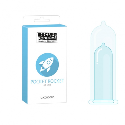 Secura Pocket Rocket úzke kondómy 12 ks
