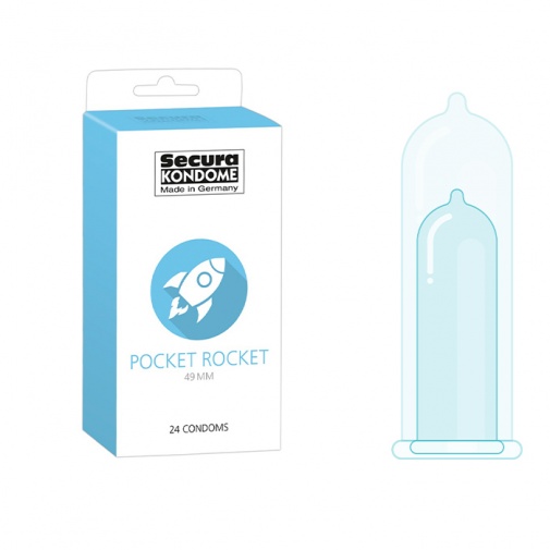 Secura Pocket Rocket úzke kondómy 24 ks