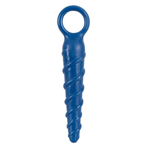 Pružný gumený análny kolík v tvare šróbovacej špirály - Erostyle Anal Screw.