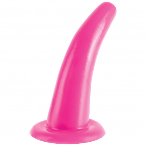 Ružový zahnutý análny kolík na dráždenie análu a prostaty Dillio Anal Teaser.