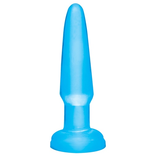 Gumený análny kolík pre začiatočníkov v modrej farbe od americkej značky Pipedream - Basix Rubber Beginner.