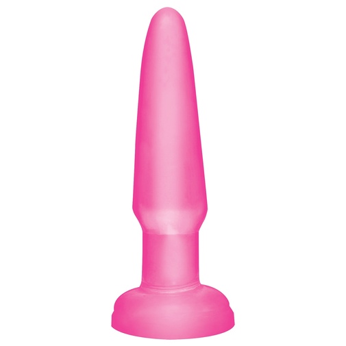 Gumený análny kolík pre začiatočníkov v ružovej farbe od americkej značky Pipedream - Basix Rubber Beginner.