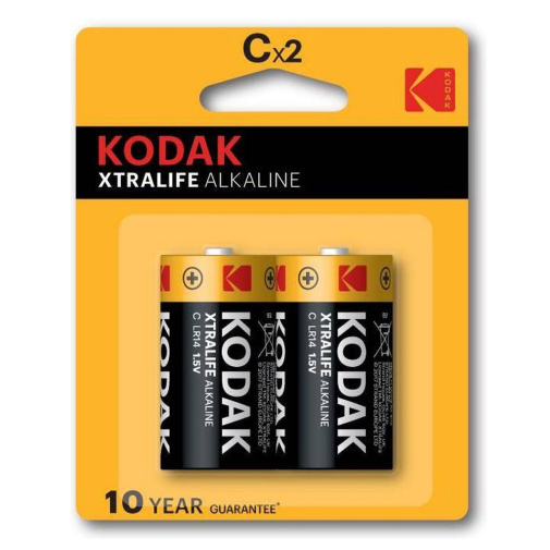 Xtralife alkalické batérie C - 2 ks