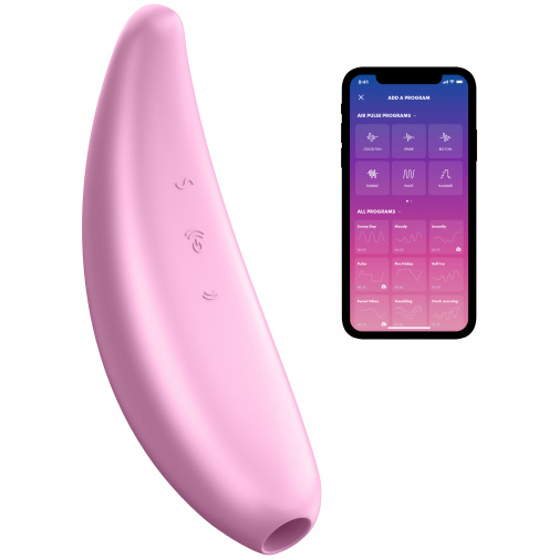 Satisfyer Curvy 3+ pulzačný a vibračný smart stimulátor ružový