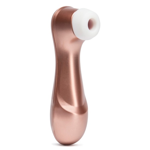 Bezdotykový stimulátor klitorisu s 11 druhmi stimulácie, nabíjateľný pomocou magnetického USB, 100% vodotesný zo silikónového materiálu v zlatej farbe.