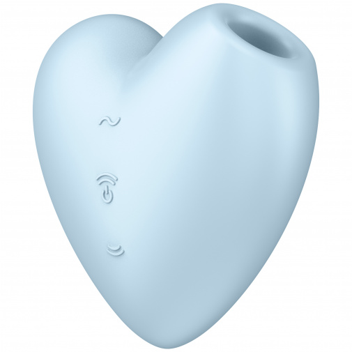 Satisfyer Cutie Heart pulzačný a vibračný stimulátor modrý