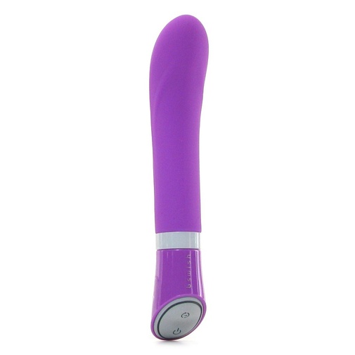 Vodotesný silikónový vibrátor fialovej farby s hodvábnym povrchom a šiestimi druhmi vibrácii.