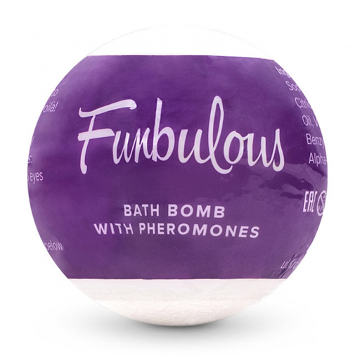 Bomba do kúpeľa Obsessive Funbulous s feromónmi pre relaxačný a zmyselný kúpeľ. 