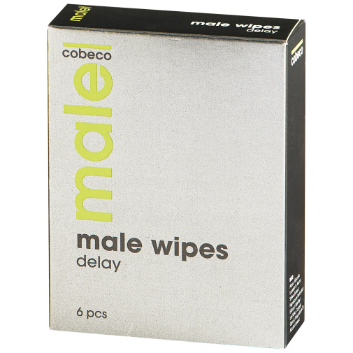 Male Wipes Delay chladivé obrúsky na oddialenie ejakulácie 6 ks