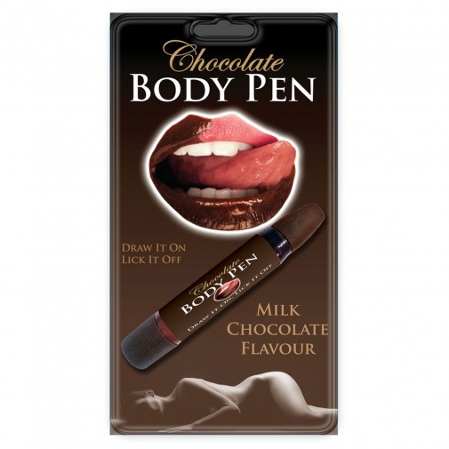 Čokoládové pero na telo