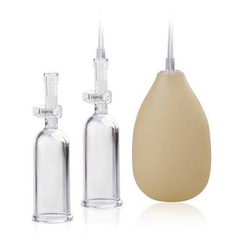 Vákuová pumpa pre ženy vhodná na bradavky aj klitoris - Crystal Clear Multi Sucker.