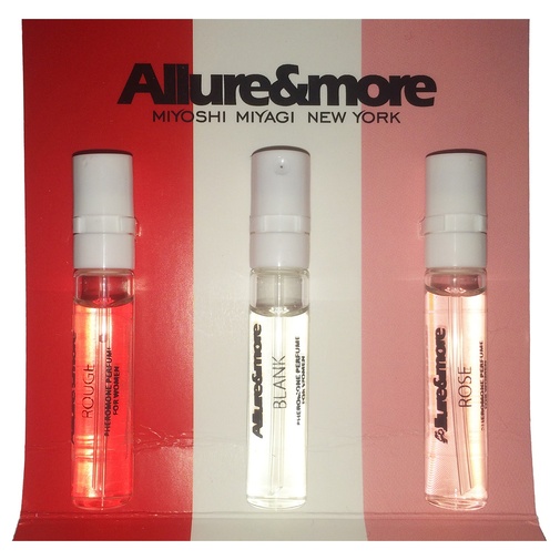 Balenie troch silných feromónových parfémov pre ženy 3 vzorky na vyskúšanie