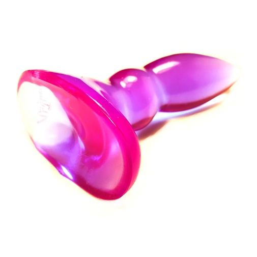 Detail na silnú prísavku análneho kolíka vo fialovej farbe.