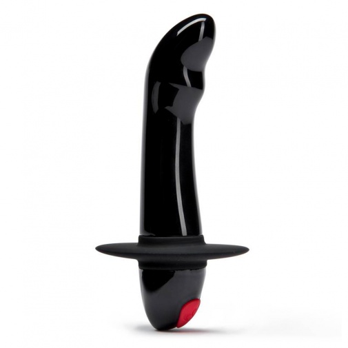 Malý vibračný análny kolík čiernej farby na stimuláciu prostaty pre mužov.
