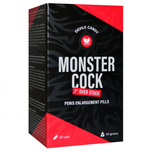 Monster Cock od Devils Candy tablety s L-arginínom a Tribulusom na zlepšenie erekcie. 