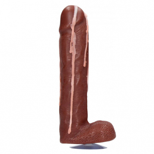 Dicky Soap with Balls and Cum hnedé mydlo penis so semenníkmi s prísavkou 18 cm