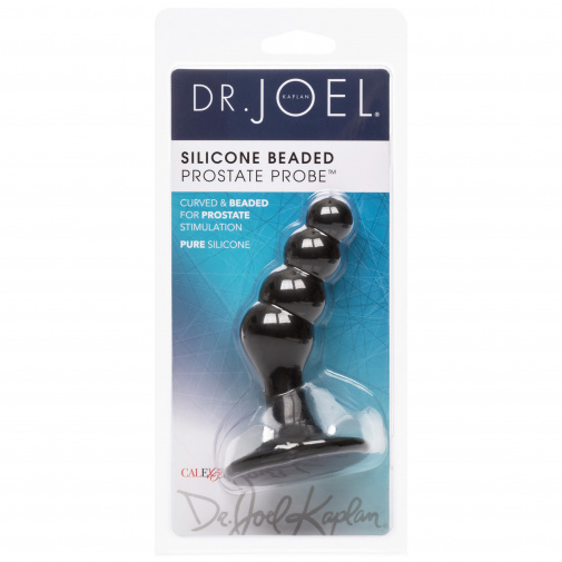 Čierny guľôčkový zahnutý kolík je vyrobený z antialergického, medicínskeho silikónu, ktorého tvar je ergonomicky prispôsobený pre presnú a cielenú stimuláciu prostaty.