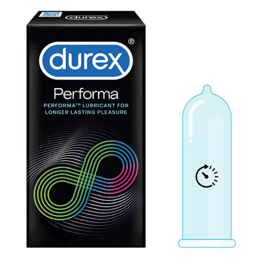 Durex Performa Extended Pleasure kondómy s benzokaínom na oddialenie ejakulácie 14 ks balenie