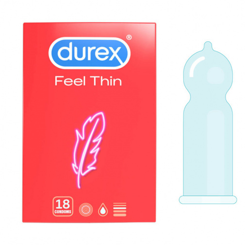 Kondómy Durex Feel Thin v mega balení po 18 ks