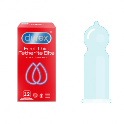 Durex Feel Thin Extra lubrikované kondómy 12ks