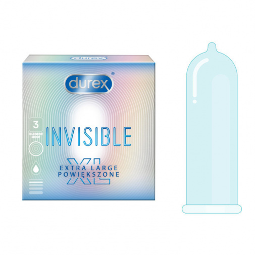 Durex Invisible XL extra tenké extra veľké 3 ks