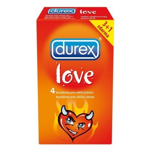 Durex love 3ks + 1ks zadarmo