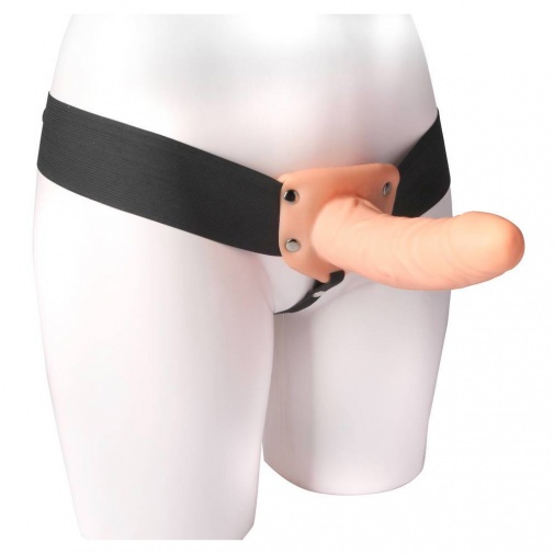 Pripínací dutý penis realistickom žilnatom tvare pre mužov a pári.