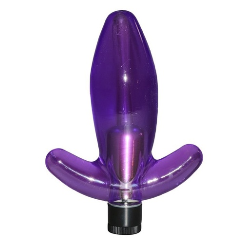Malý vibračný análny kolík fialovej farby vhodný pre začiatočníkov