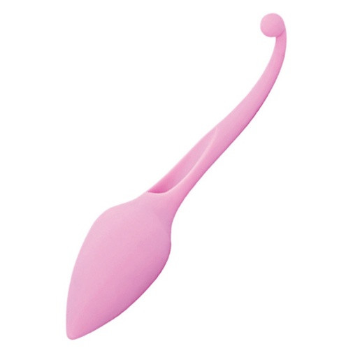 Ružové vibračné vajíčko zo silikónu v netradičnom tvare so zúženou špičkou pre pohodlné zavádzanie aj do vagíny