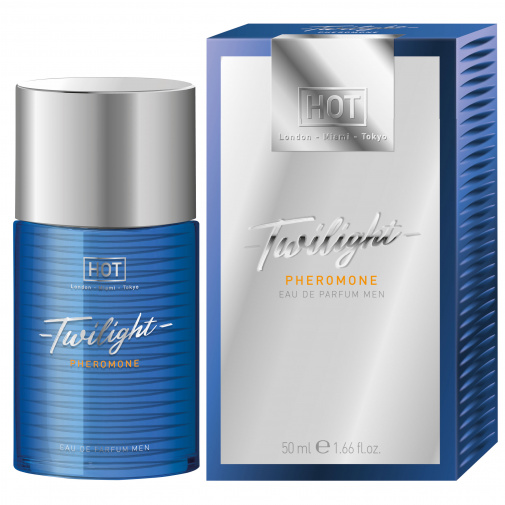 Veľký flakón feromónovej voňavky pre mužov so zmyselnou, vzrušujúcou vôňu Hot Twilight Pheromone Parfum Men.