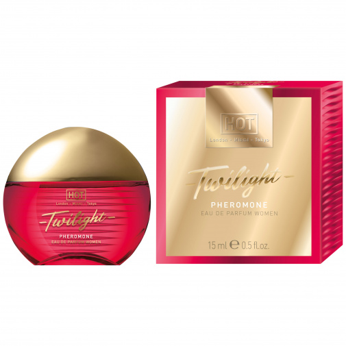 Flakón feromónovej voňavky pre ženy so zmyselnou, vzrušujúcou vôňu Hot Twilight Pheromone Parfum Woman.